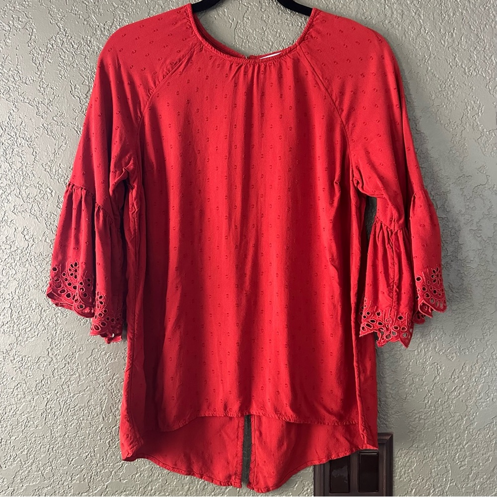 Burnt orange blouse